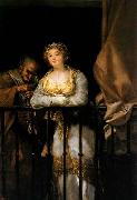 Francisco de goya y Lucientes Maja and Celestina oil painting artist